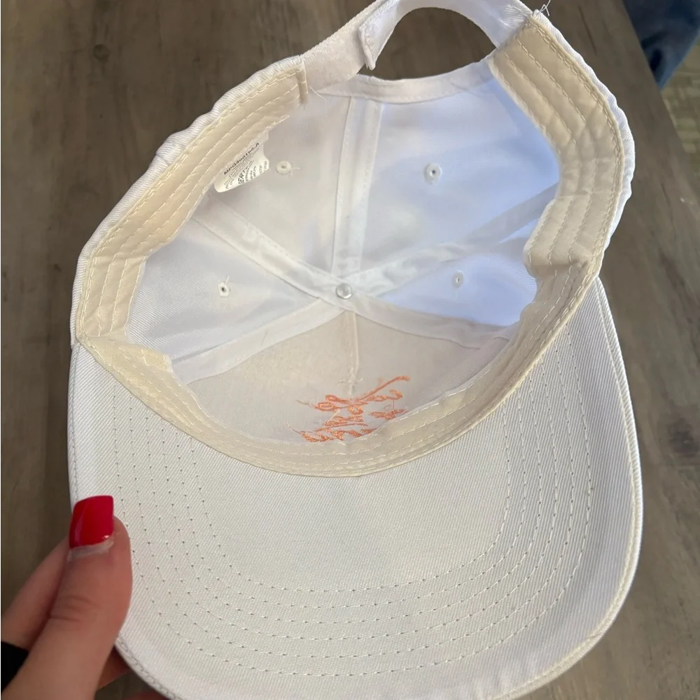 White and Orange 'Wife of the Party' Cap